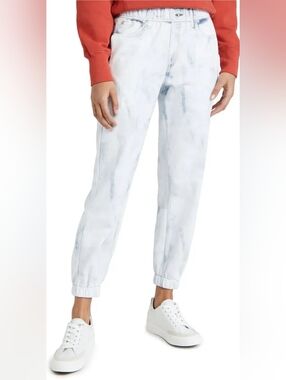NWT rag & bone Miramar Sweatpants in Oasis Photo Printed Faux Jean Pants M